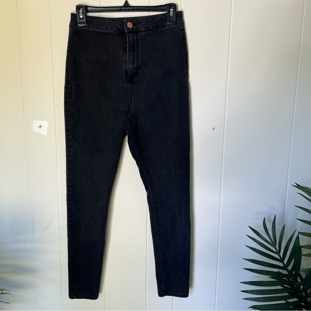 Guess Charcoal Jeans with Rose Gold Button